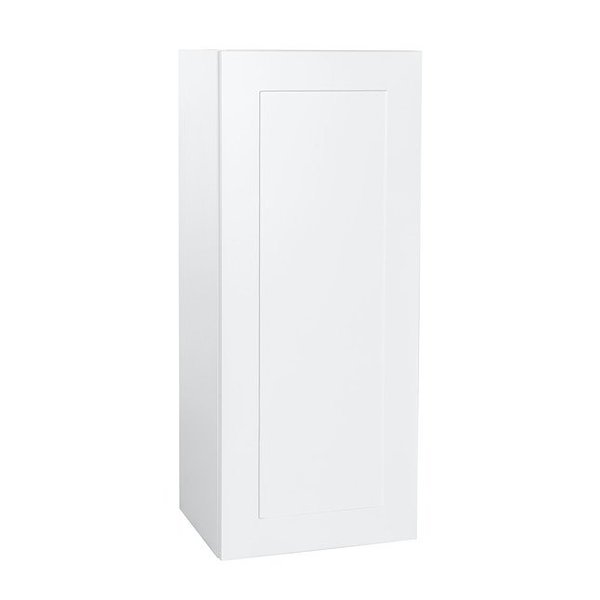 Cambridge Quick Assemble Modern Style, Shaker White 15 x 36 in. Wall Kitchen Cabinet (15 in. W x 12 D x 36 in. H) SA-WU1536-SW